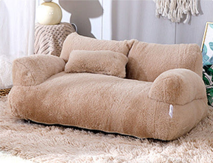 Luxury Plush Cat Bed Sofa