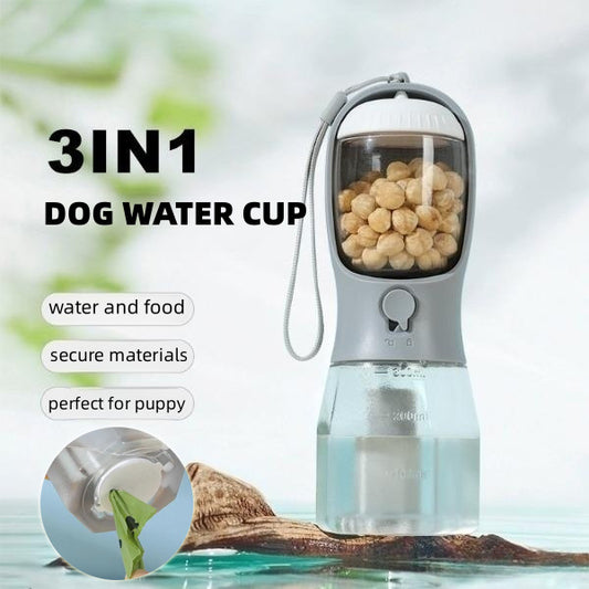 Three-in-One Portable Dog Water Cup