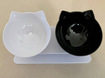 Transparent Cat Ear Shaped Pet Bowl