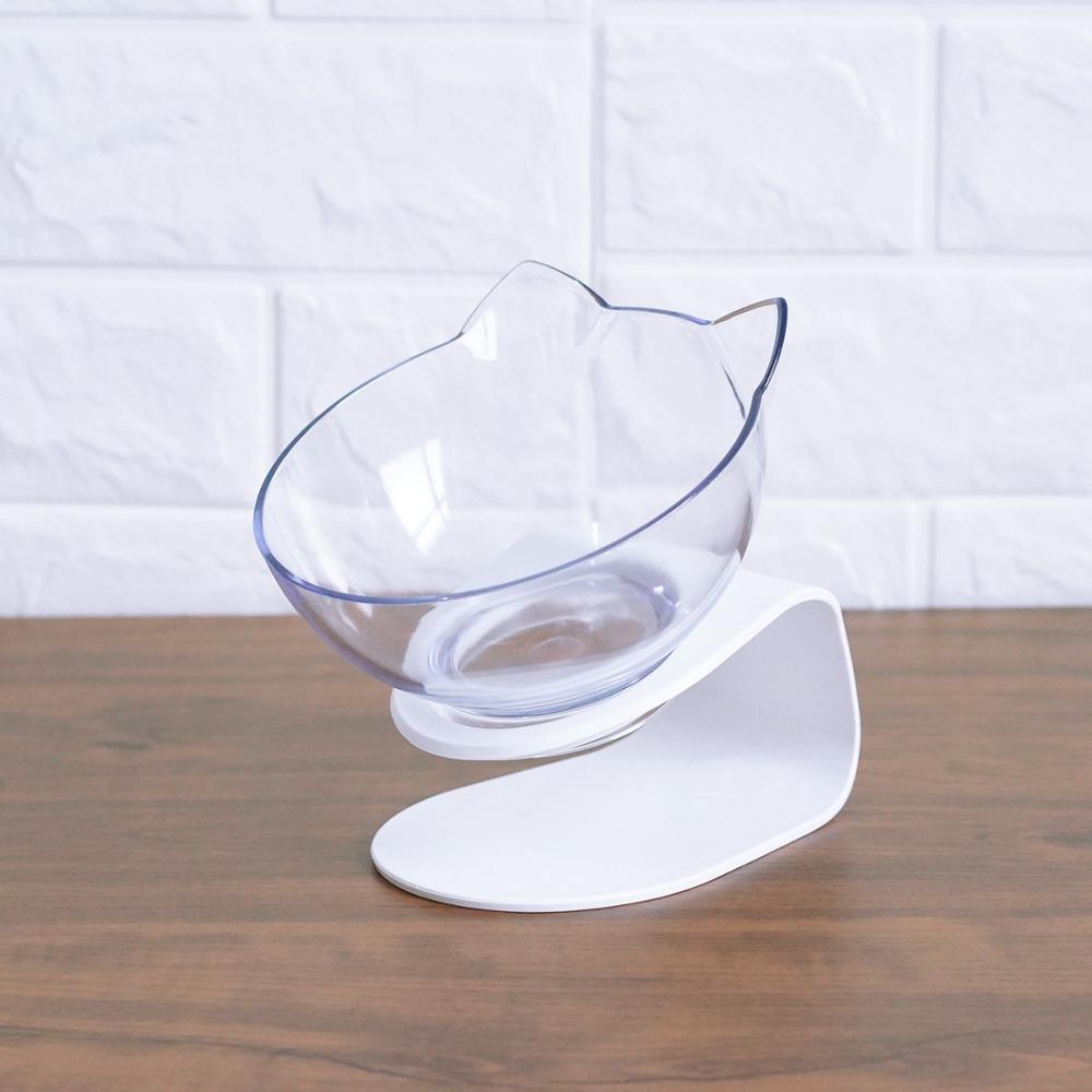 Transparent Cat Ear Shaped Pet Bowl