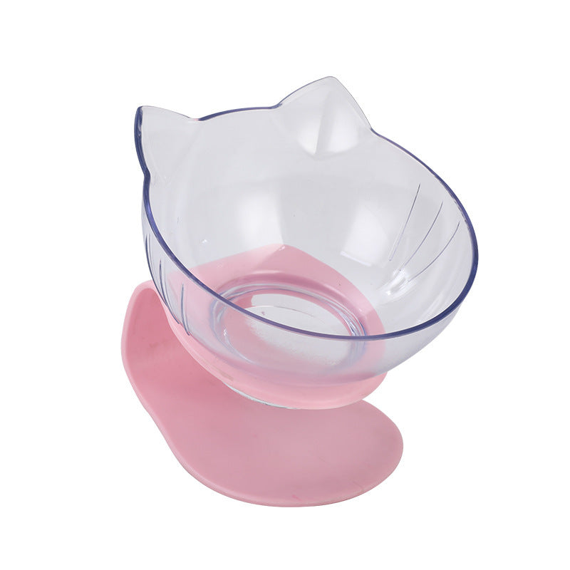 Transparent Cat Ear Shaped Pet Bowl