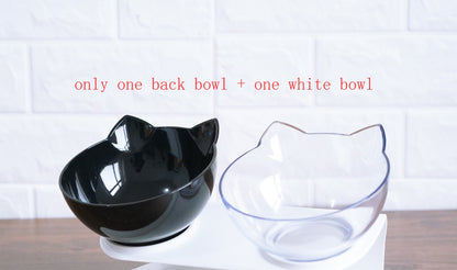 Transparent Cat Ear Shaped Pet Bowl