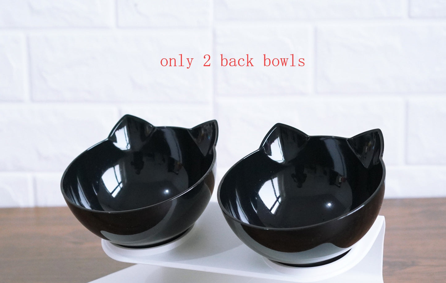 Transparent Cat Ear Shaped Pet Bowl