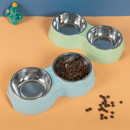 Double Stainless Steel Pet Bowls