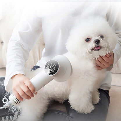 Smart Pet Hair Dryer with Comb