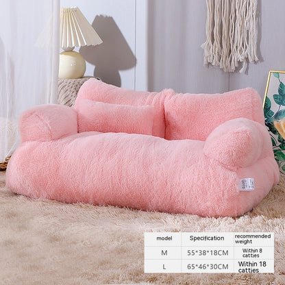 Luxury Plush Cat Bed Sofa