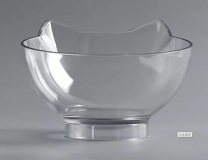 Transparent Cat Ear Shaped Pet Bowl