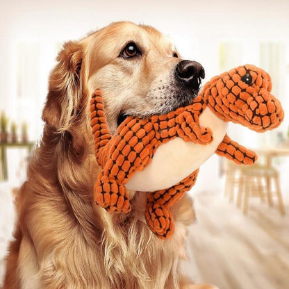 Giant Dinosaur Plush Dog Toy