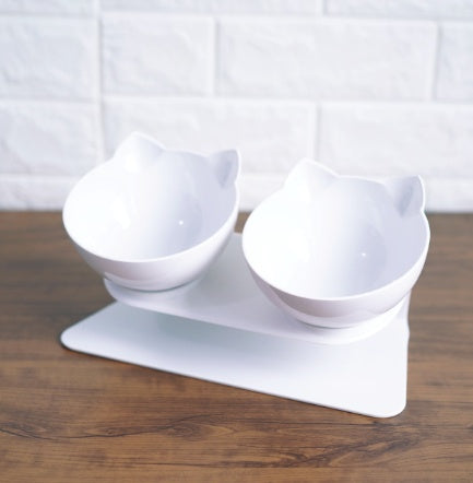 Transparent Cat Ear Shaped Pet Bowl