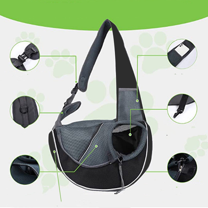 Portable Crossbody Pet Carrier Bag