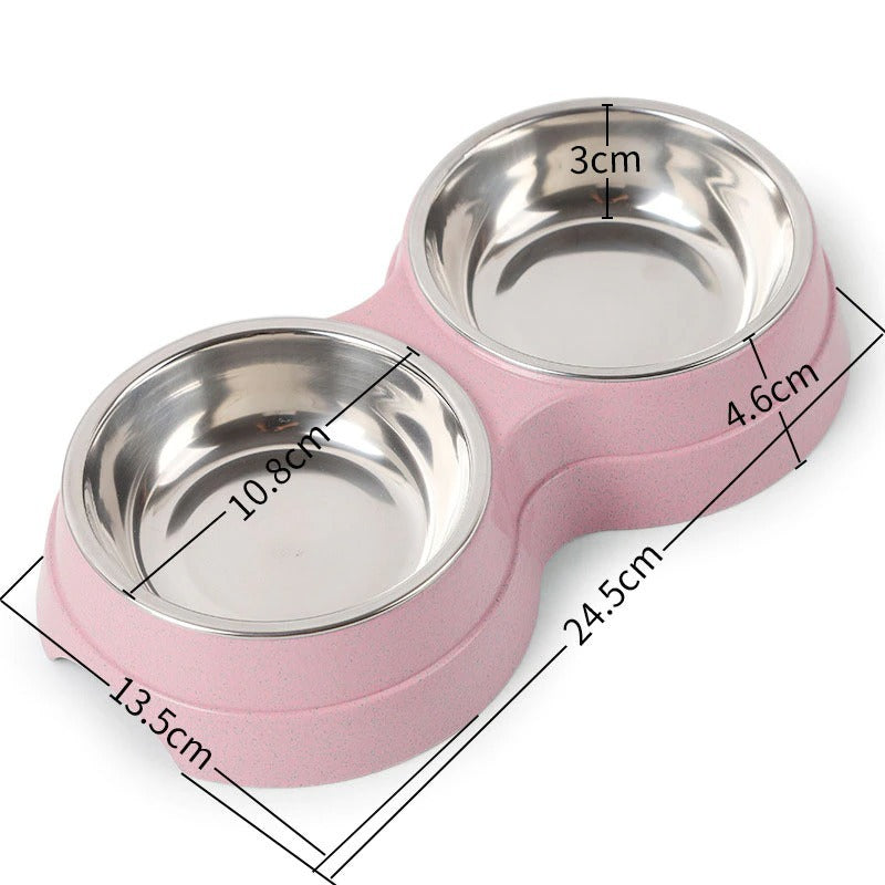 Double Stainless Steel Pet Bowls