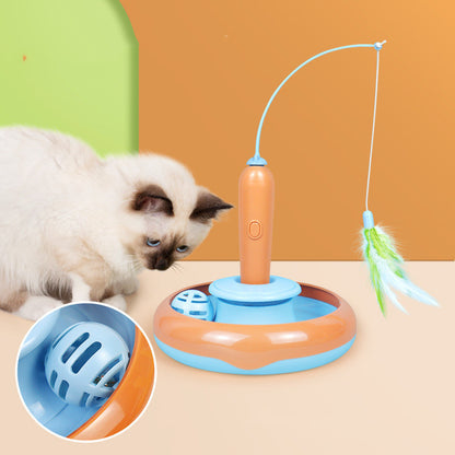 2-in-1 Cat Turntable Toy