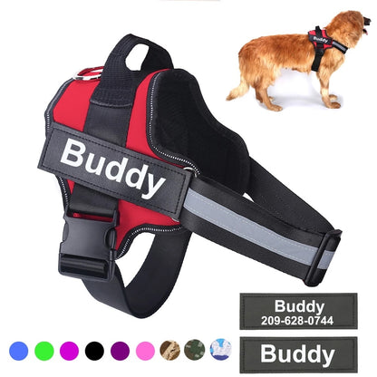 Adjustable Reflective No-Pull Dog Harness Vest