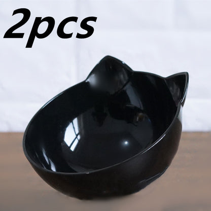 Transparent Cat Ear Shaped Pet Bowl