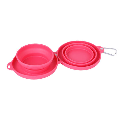 Foldable Rubber Double Bowl