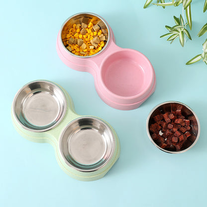 Double Stainless Steel Pet Bowls